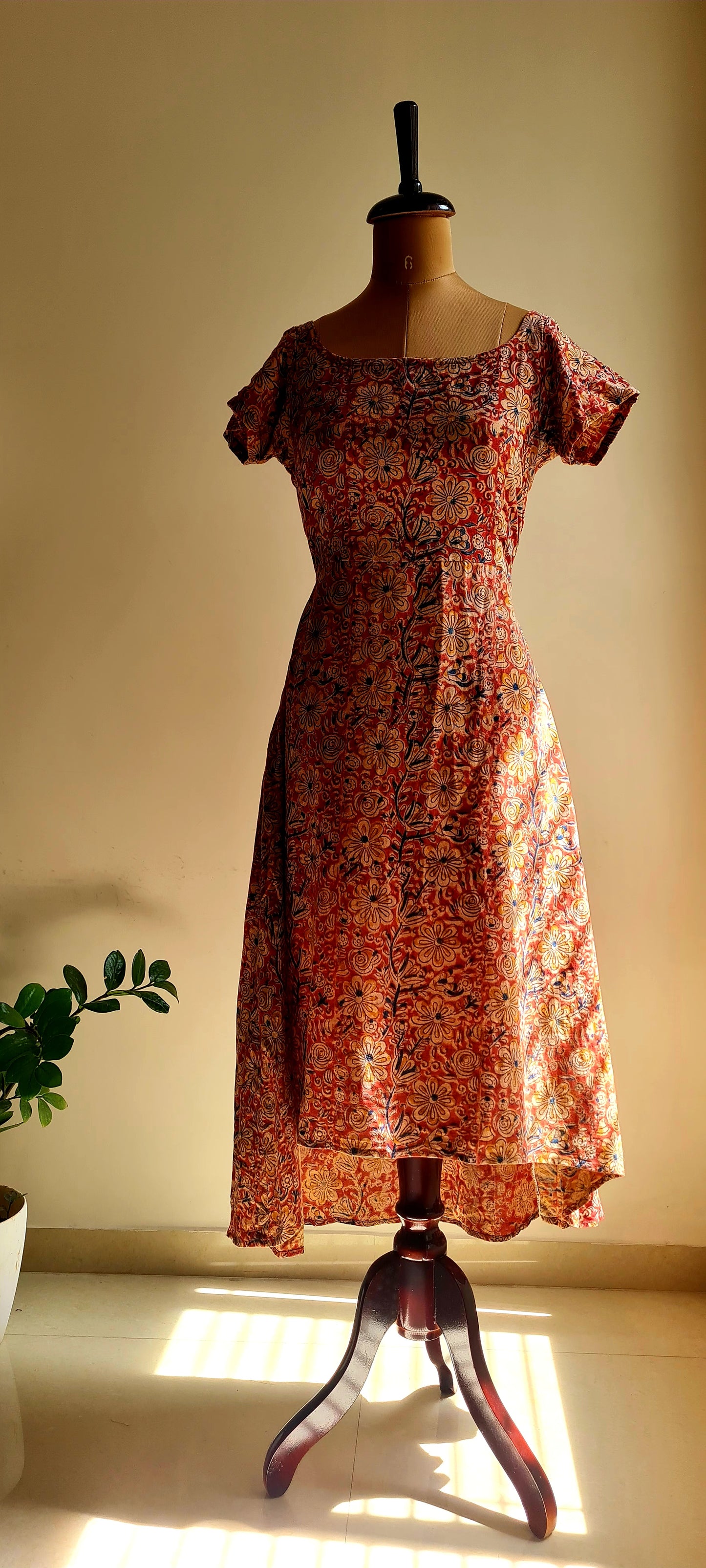 Kalamkari High Low Kurti