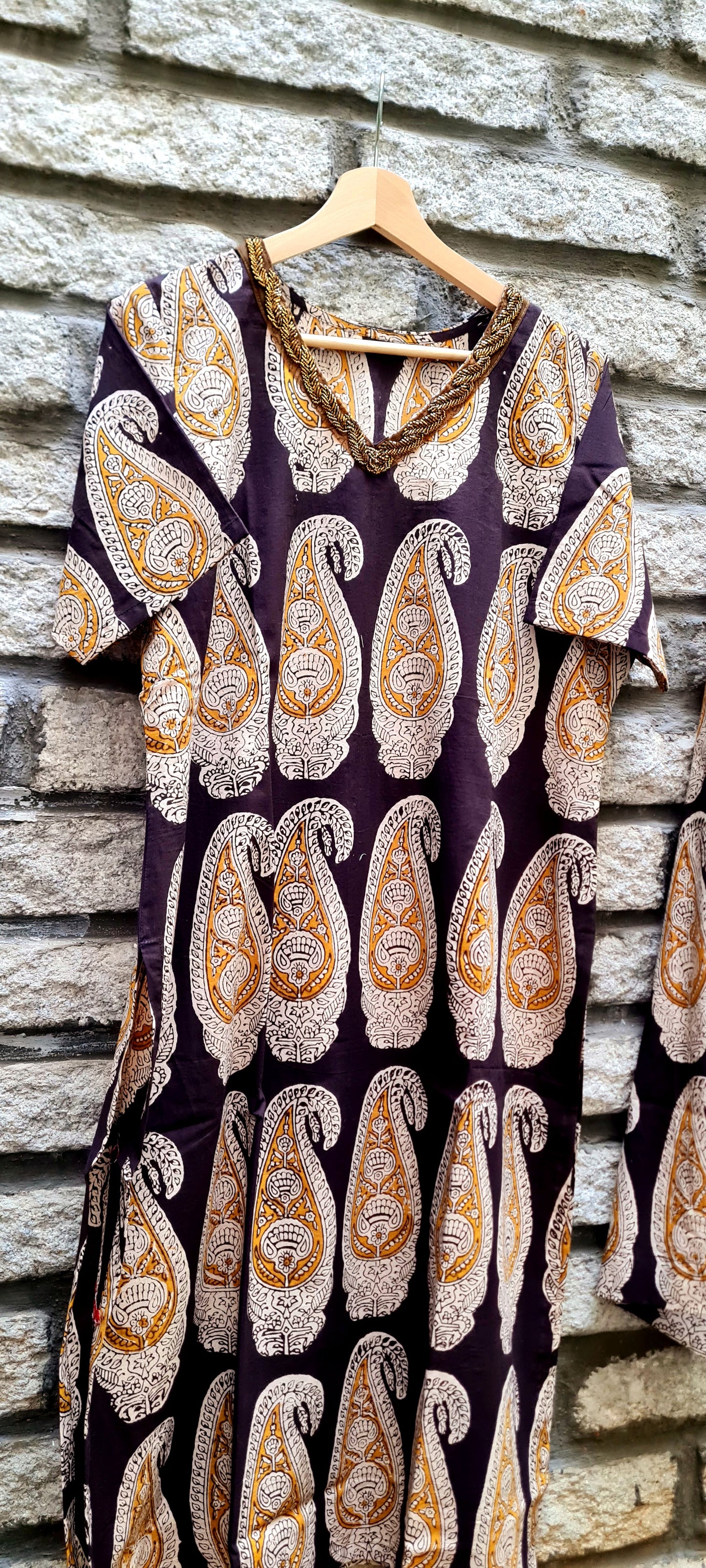 Artistry in Attire: Hand Block Printed Kurti and Palazzo Set