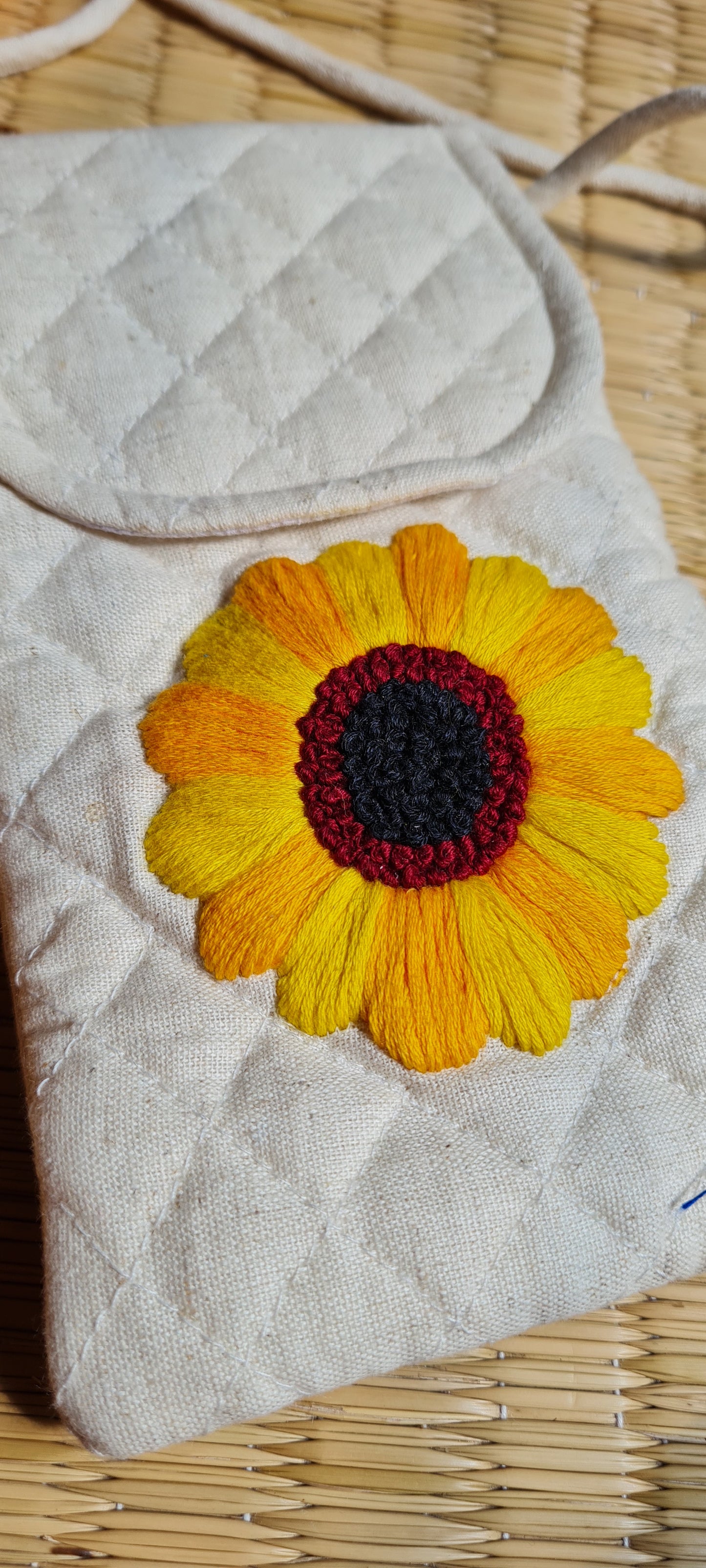 Khadi Sunflower Sling Bag