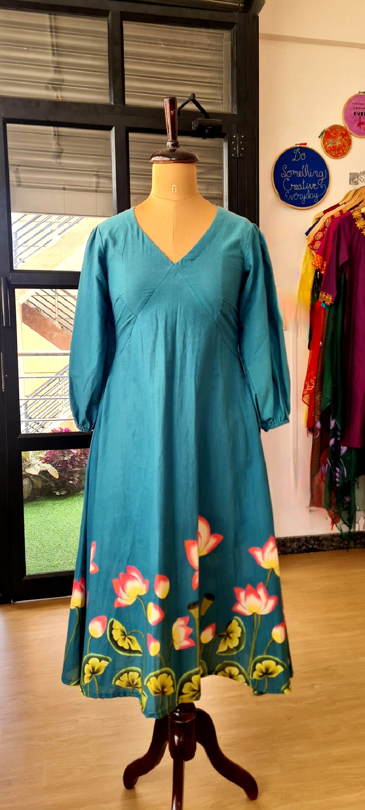 FR00013 Teal Beauty Frock