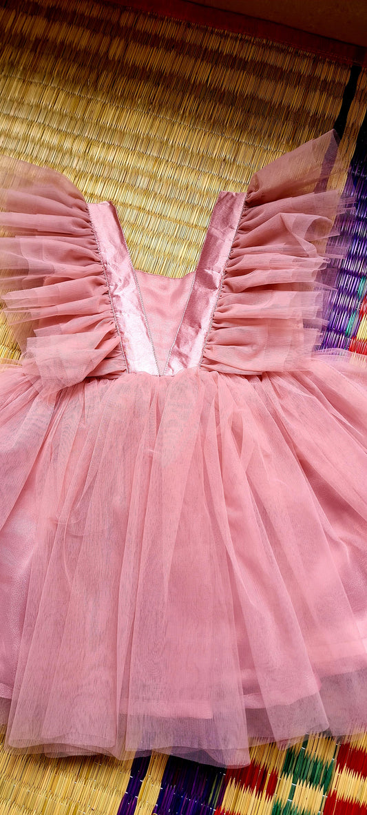 Royal Peach Color: Baby Frock