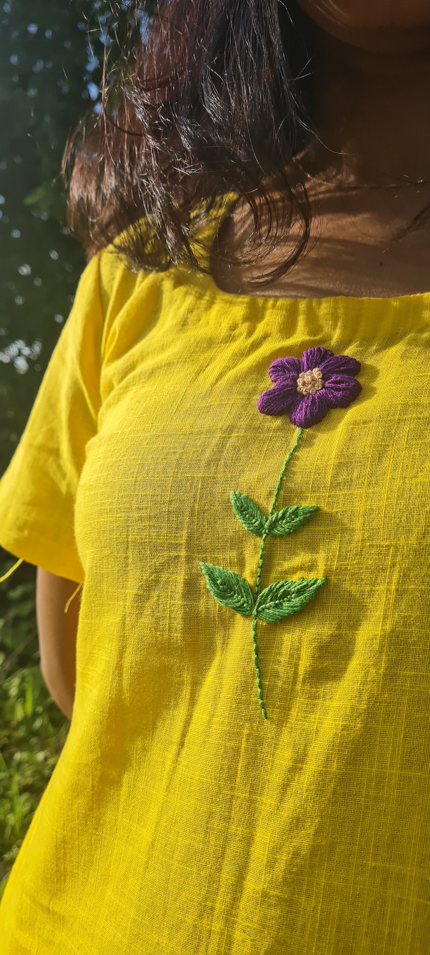 Sunshine Chic :Yellow Embroidery Kurta