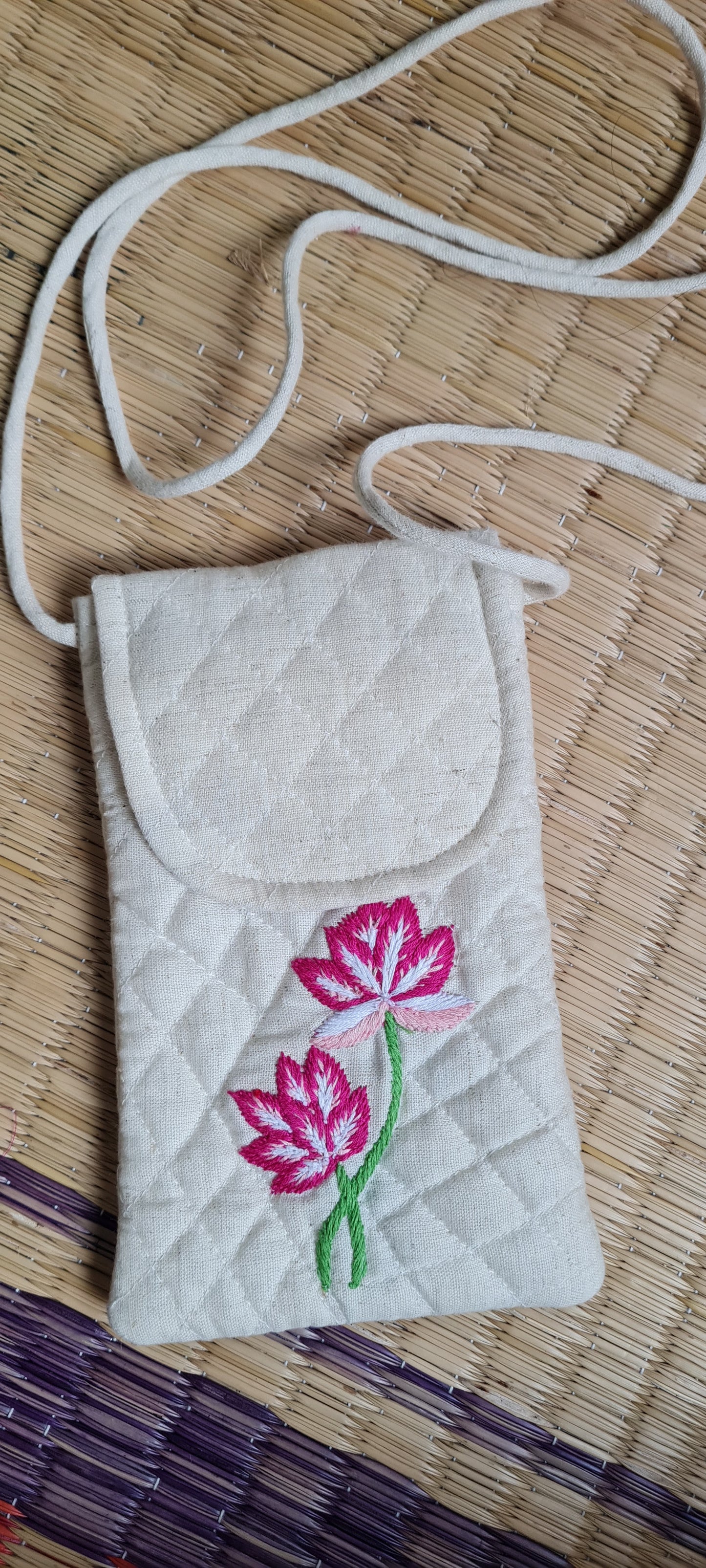 Lotus Waves Sling Bag