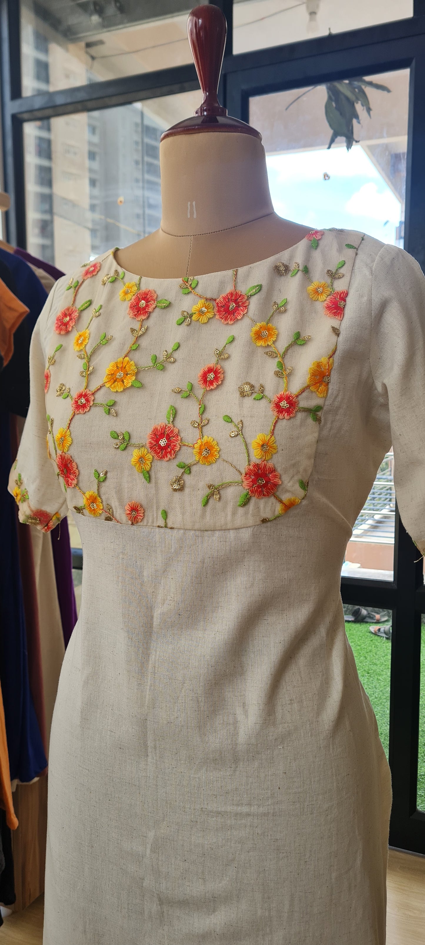 Floral Fusion Kurti