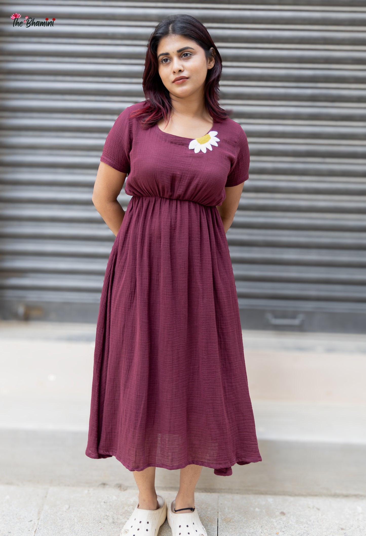 Floral Charm Cotton Frock - Breezy & Elegant